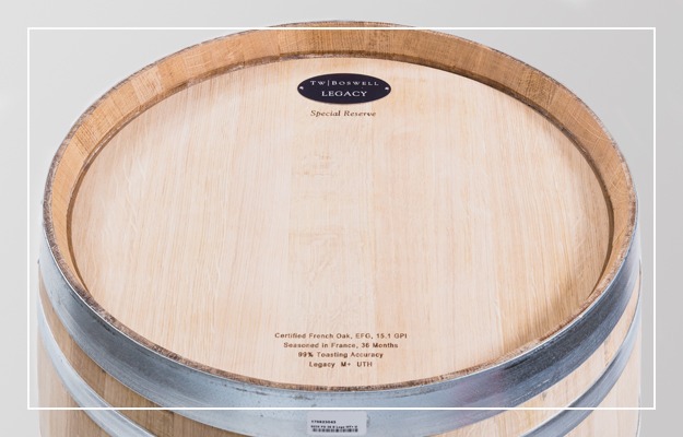 T.W. Boswell Premium French oak wine barrel